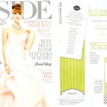 Inside Weddings Magazine featured Bella Figura's Addison Vintage programs Inside Weddings Magazine featured Bella Figura's Addison Vintage programs