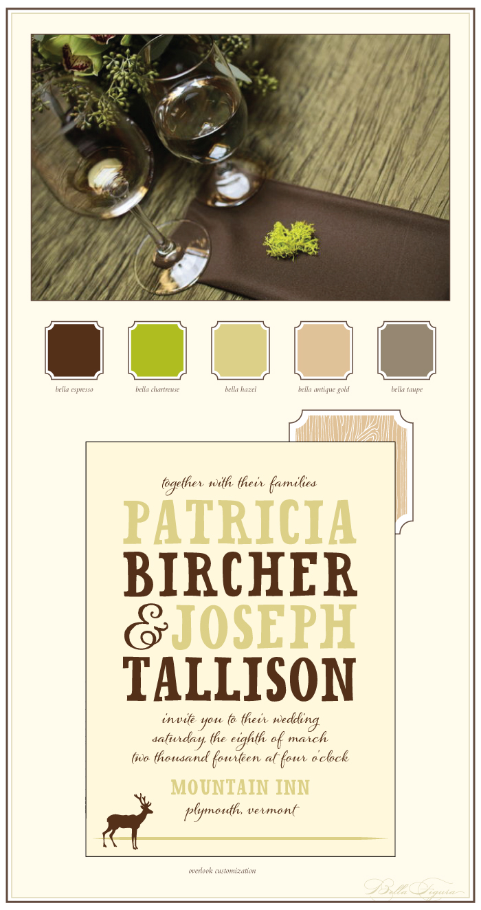 This is a customization of Bella Figura's Overlook design that is rustic and perfect for fall.