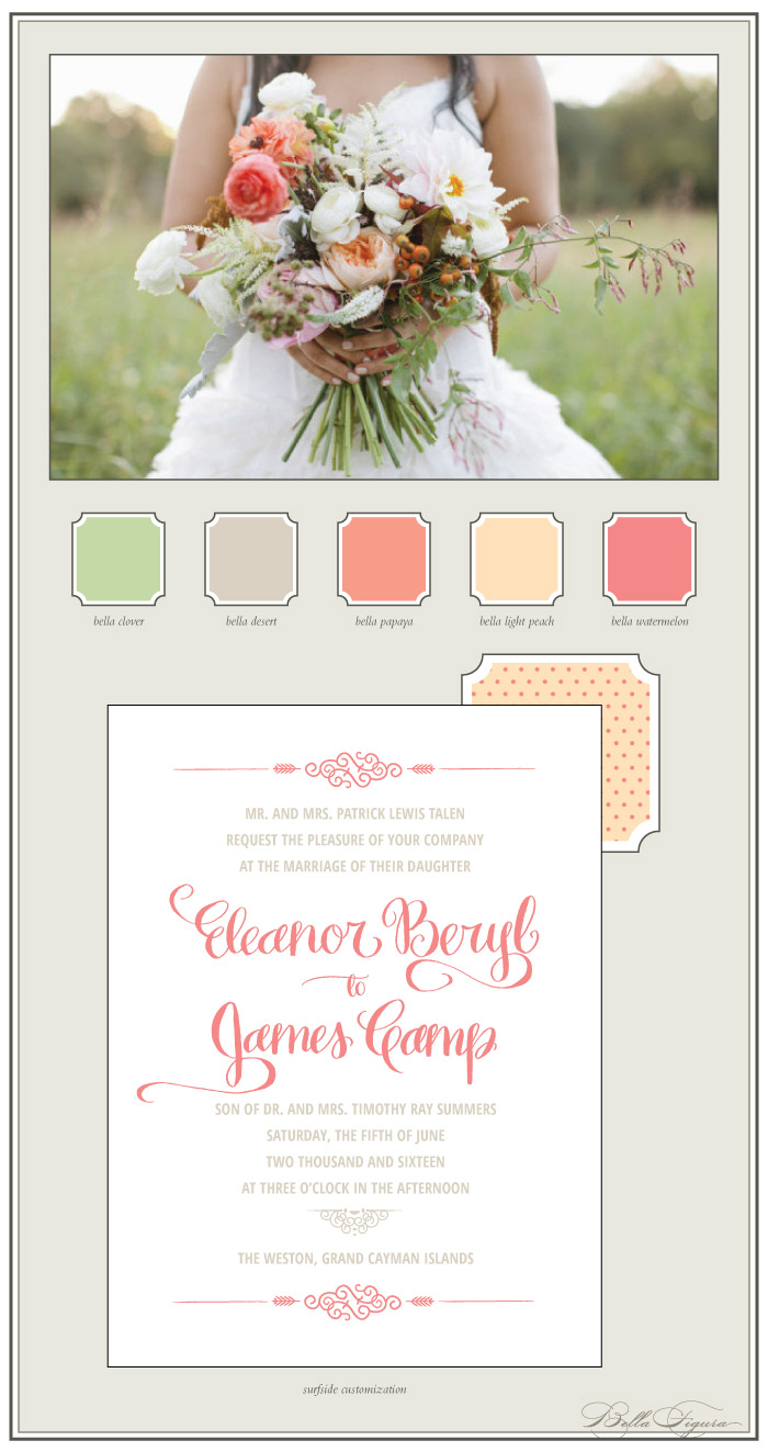 surfside wedding invitations