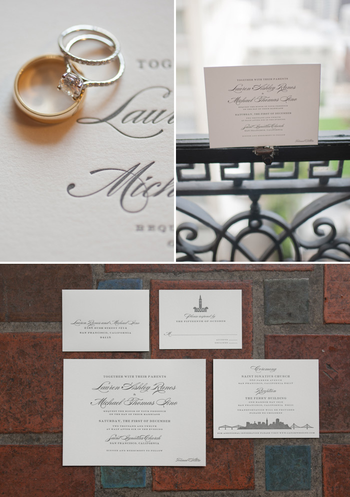 Charcoal letterpress in a timeless style
