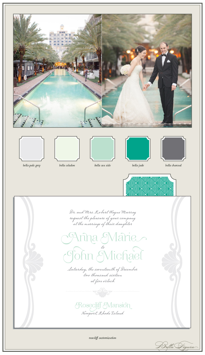 A neutral color palette creates a stylish look for this invitation