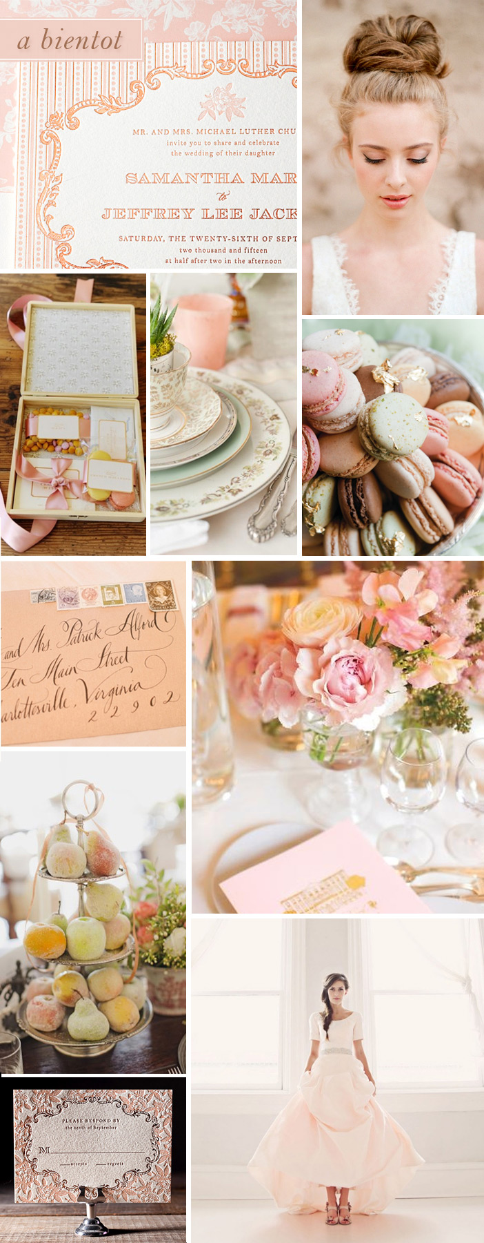 A Bientot is a romantic invitation with Parisian flair, designed by Jessica Tierney for Bella FIgura