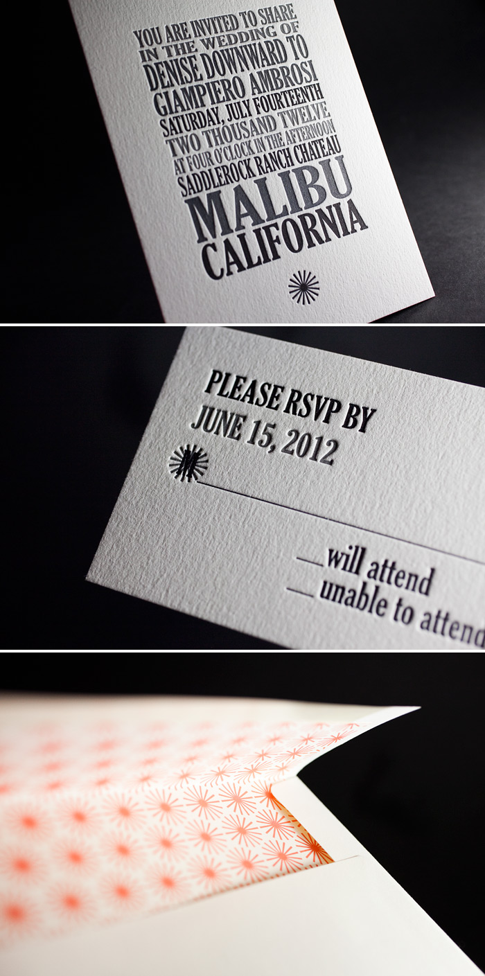 This is a custom design printed by Bella Figura in 3 color letterpress.