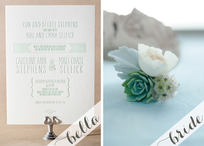 Create an eco friendly wedding with our letterpress wedding invitations