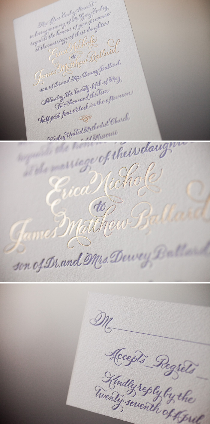 Bella Figura's Elegant Classic Calligraphy Wedding Invitations with hand calligraphy by Debi Zeinert