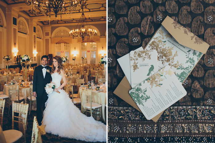 Exotic destination wedding with Bella Figura's letterpress wedding invitations