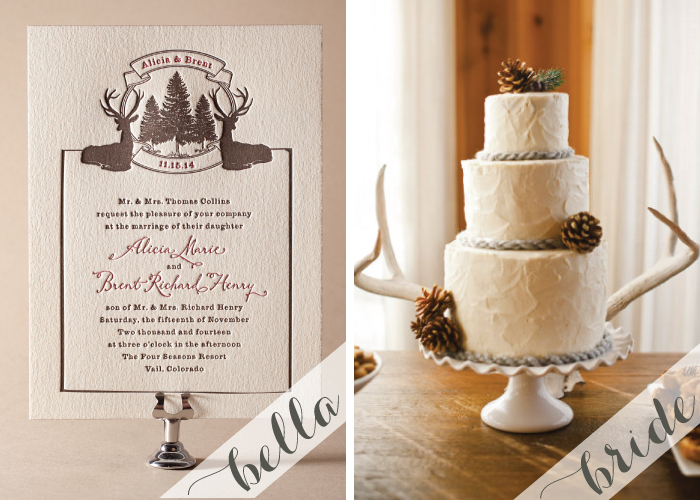 Create the Rustic Winter Wedding look with inspiration by Bella Figura